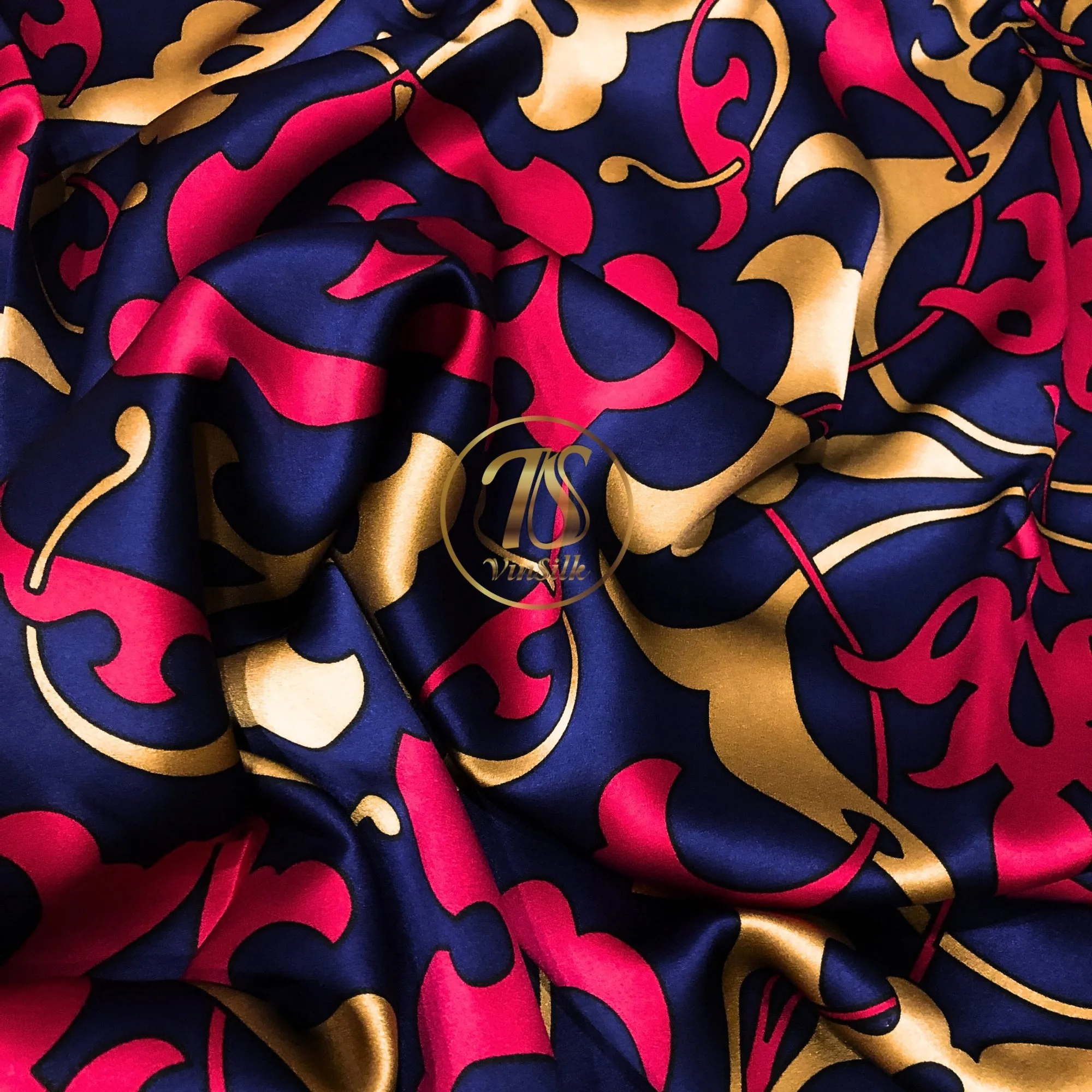100% PURE MULBERRY SILK fabric by the yard – Floral satin silk fabric – Dress making – Silk for sewing - Gift for women