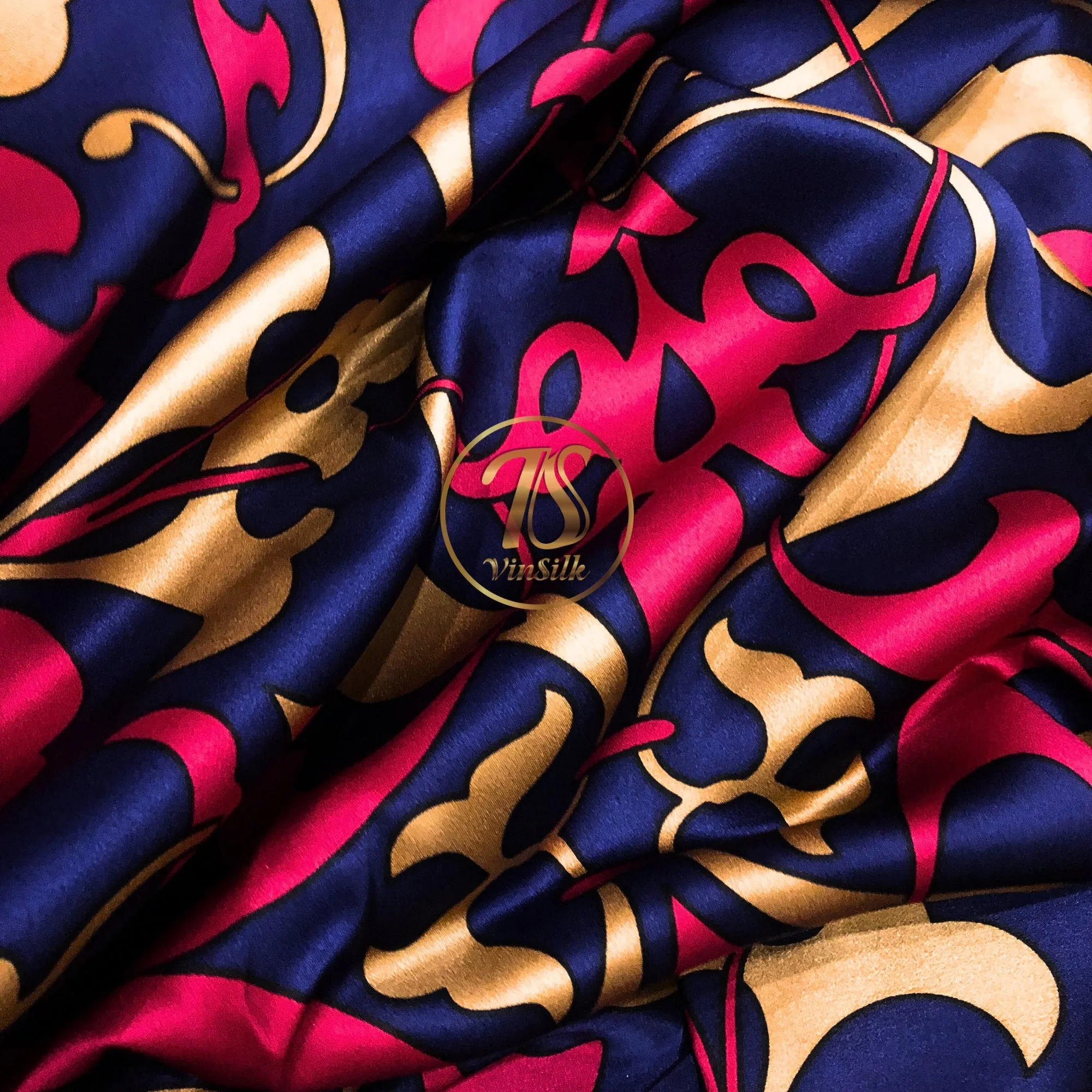 100% PURE MULBERRY SILK fabric by the yard – Floral satin silk fabric – Dress making – Silk for sewing - Gift for women