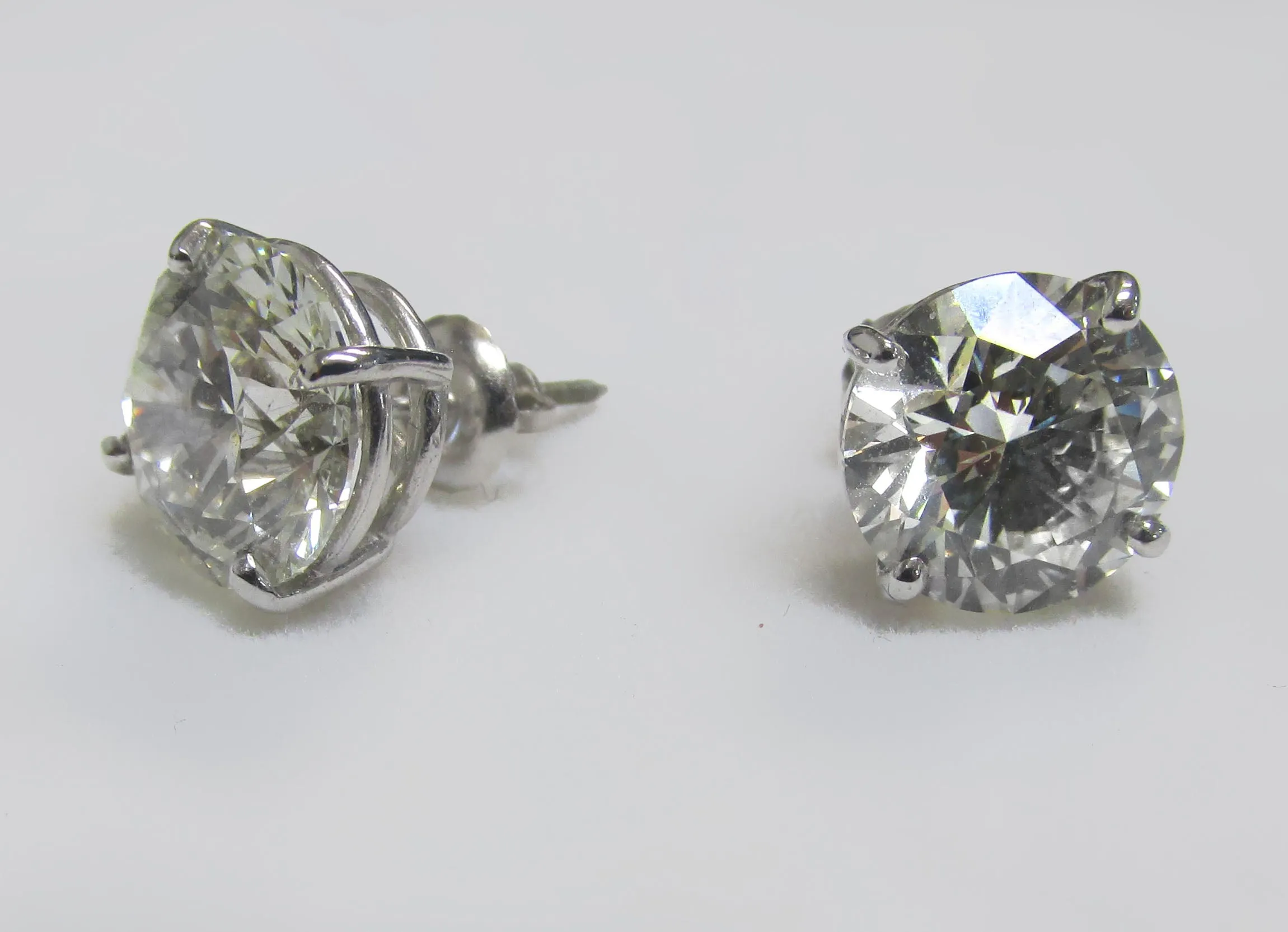 6 ctw Round Lab Grown Diamond Stud Earrings