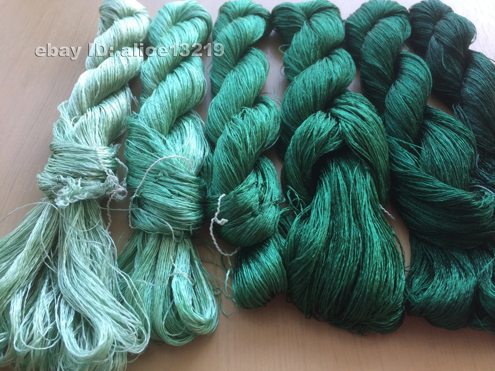6bundles 100%real mulberry silk,hand-dyed embroidery silk floss/thread N5