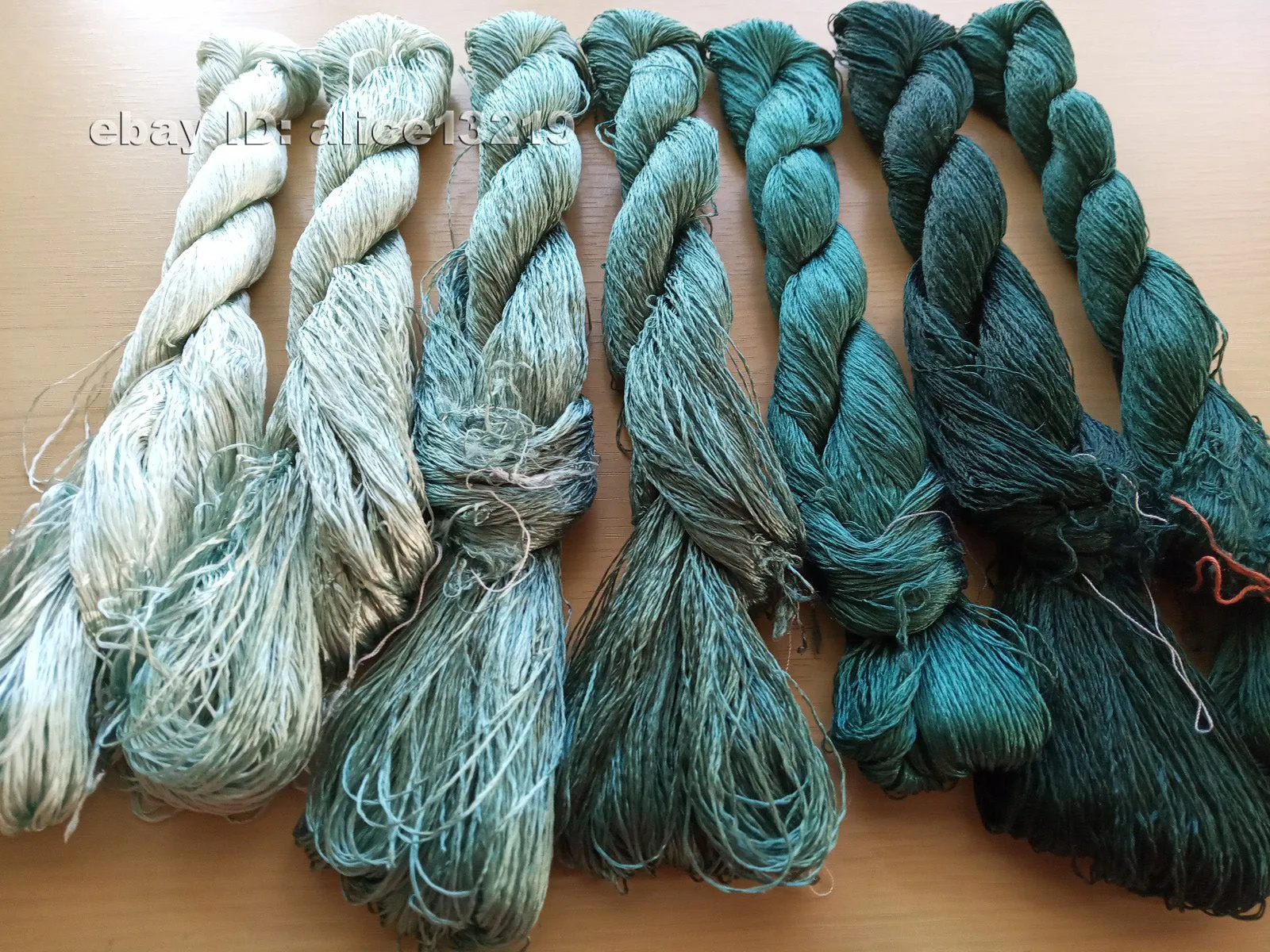 7bundles 100%real mulberry silk,hand-dyed embroidery silk floss/thread N47