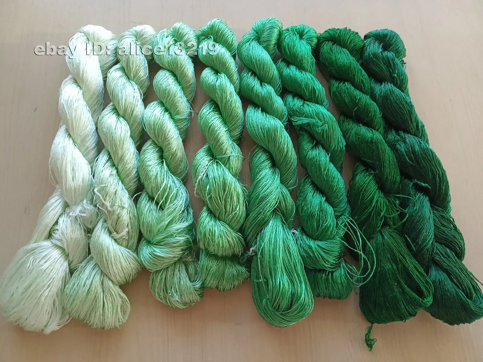 8bundles 100%real mulberry silk,hand-dyed embroidery silk floss/thread N71