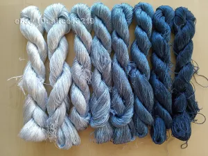 8bundles 100%real mulberry silk,hand-dyed embroidery silk floss/thread N73
