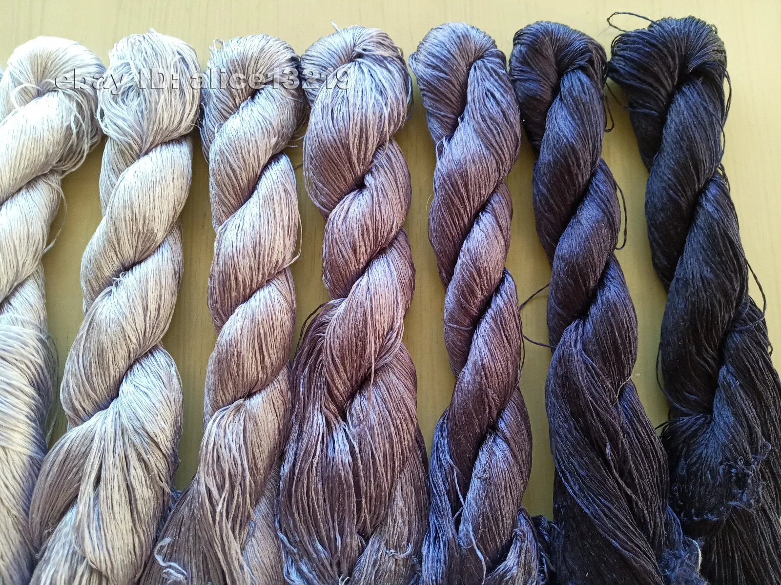 8bundles 100%real mulberry silk,hand-dyed embroidery silk floss/thread N87