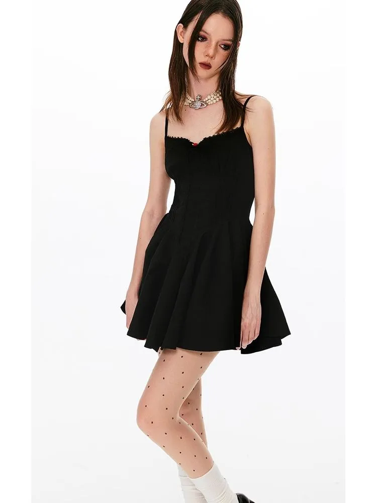 A-line suspender dress【s0000008427】