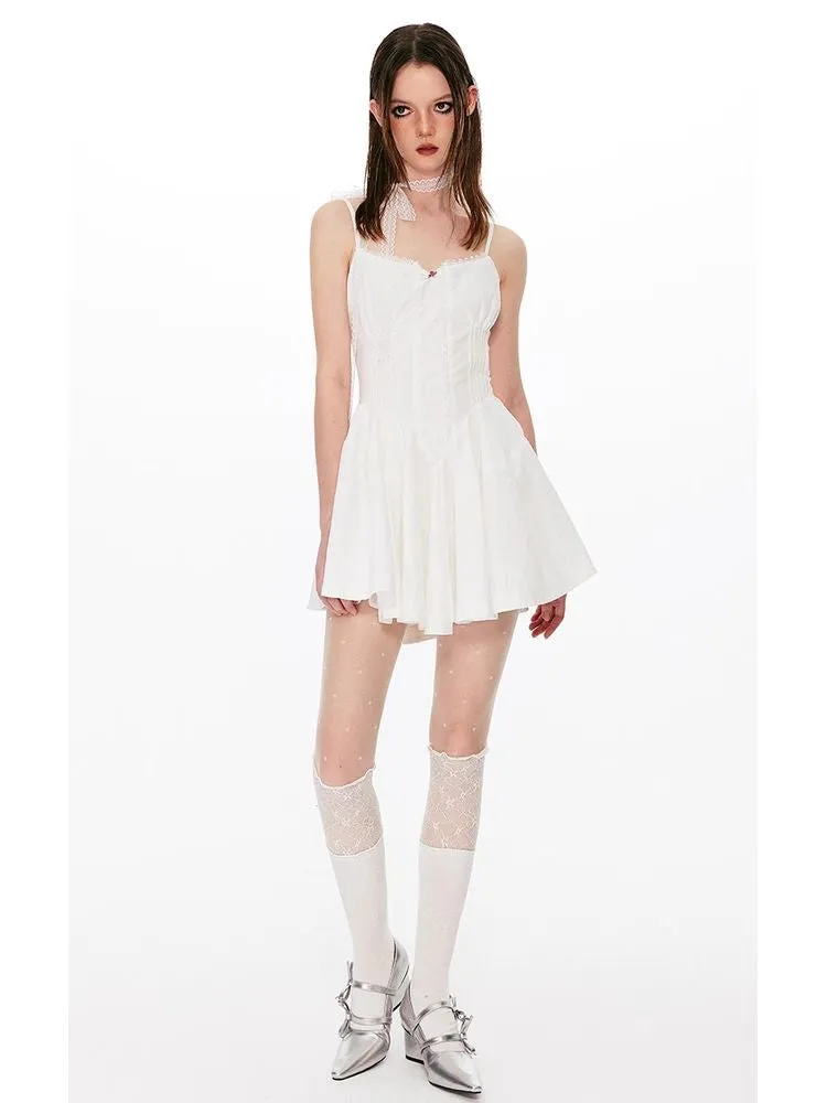 A-line suspender dress【s0000008427】