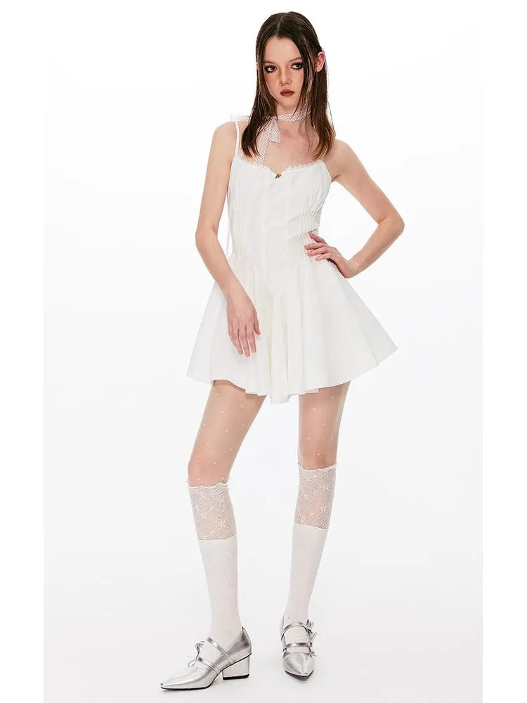 A-line suspender dress【s0000008427】