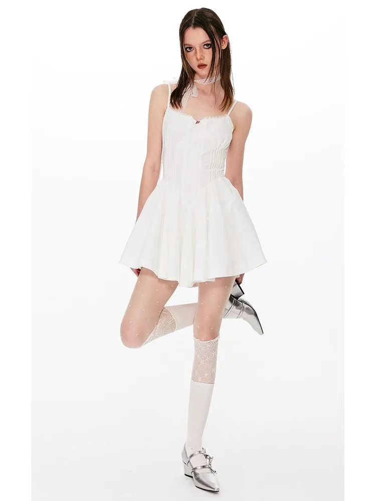 A-line suspender dress【s0000008427】