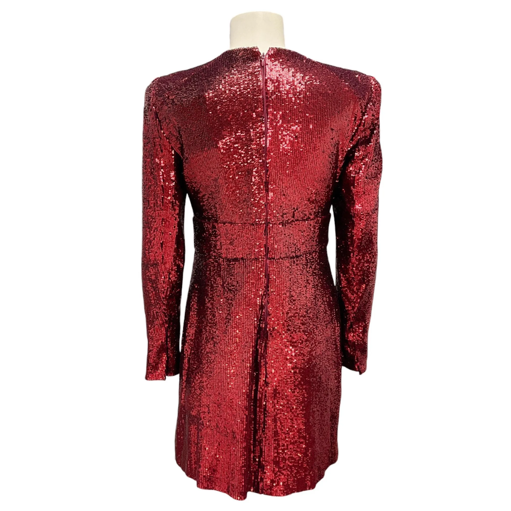 A.L.C. Bordeaux Sequined Mara Dress