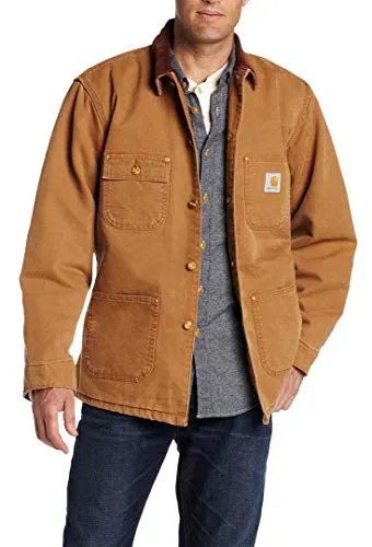 Carhartt Mens 103825 Big & Tall Blanket Lined Duck Chore Coat