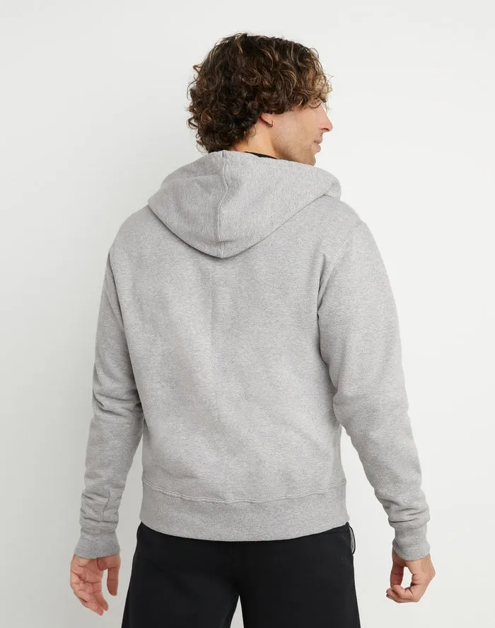 Champion Men's Powerblend Fleece Full Zip Jacket Oxford Gray S0891 407D55 806