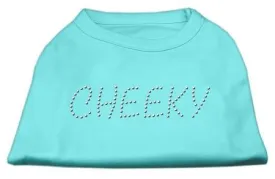Cheeky Rhinestone Shirt Aqua XXXL(20)