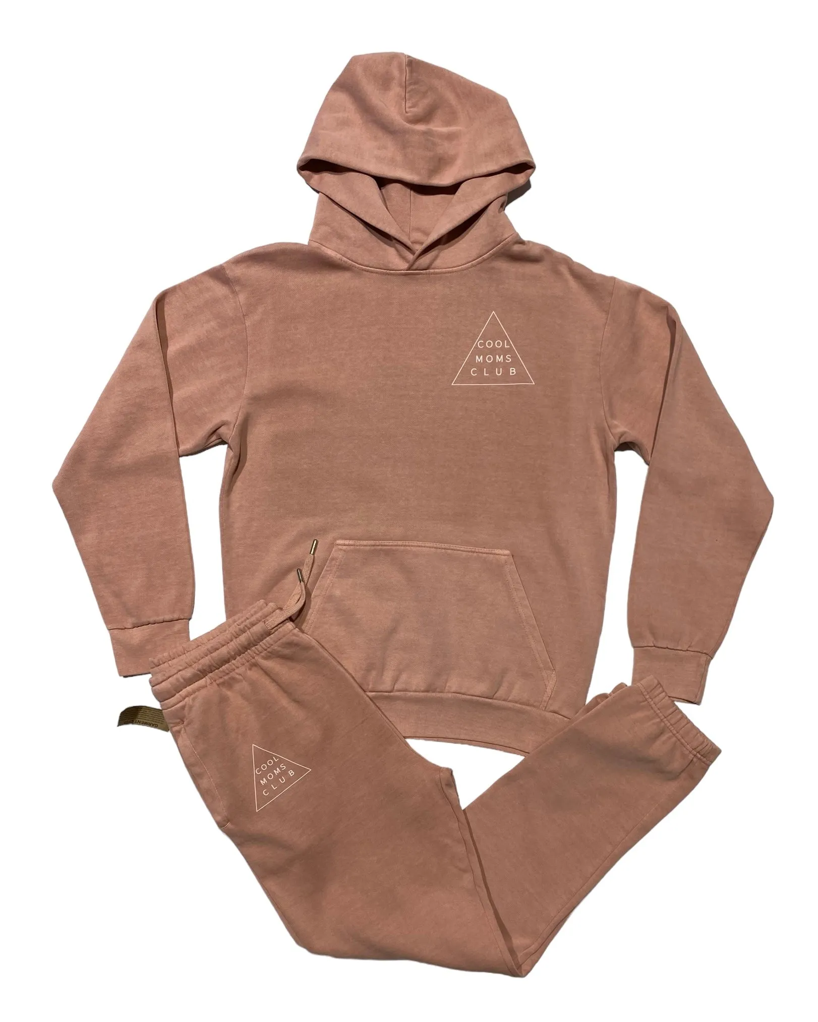 Cool Moms Club Heavyweight Hoodie - Salmon Pink