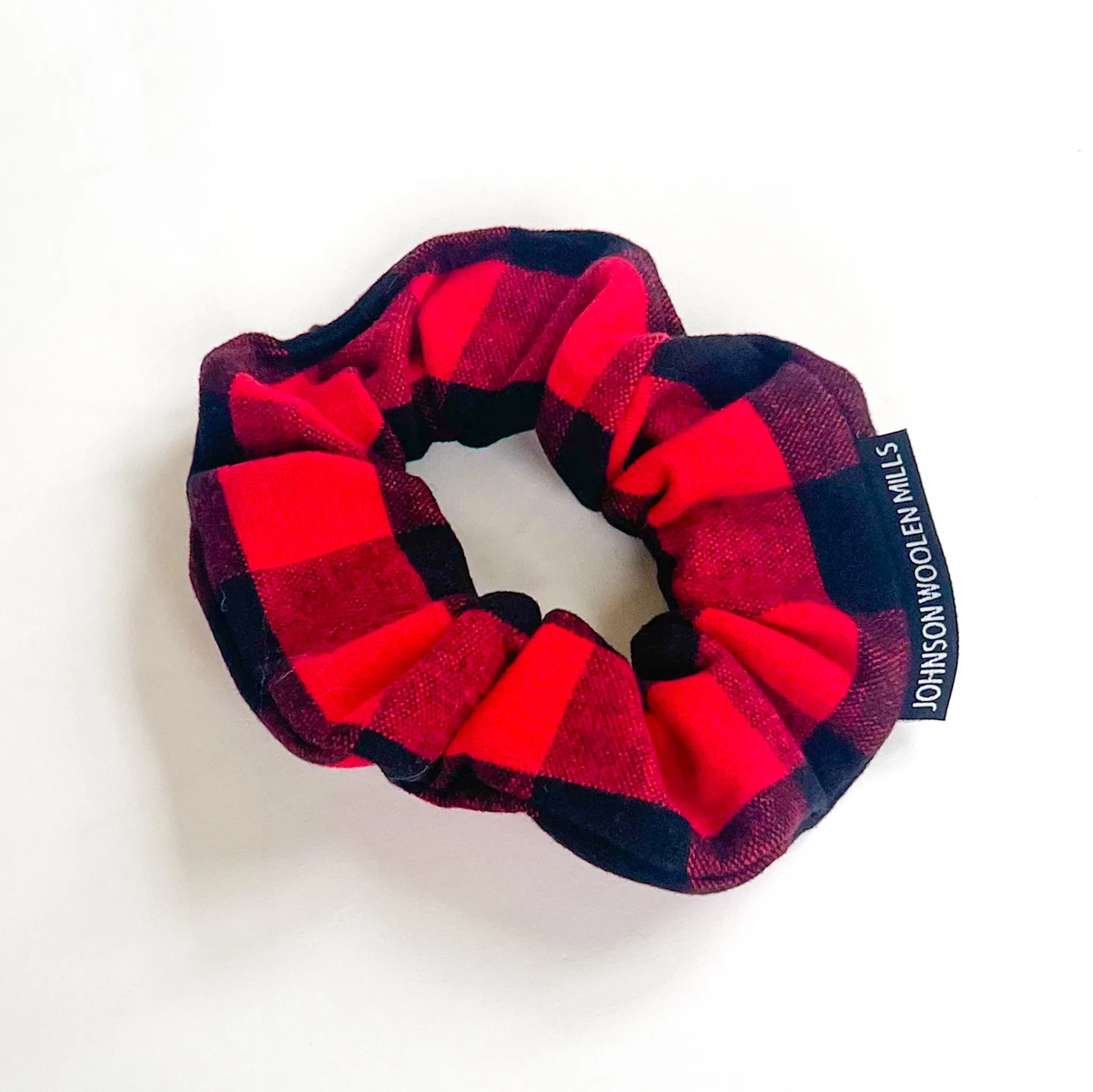 Flannel Scrunchie - Red Buffalo Check