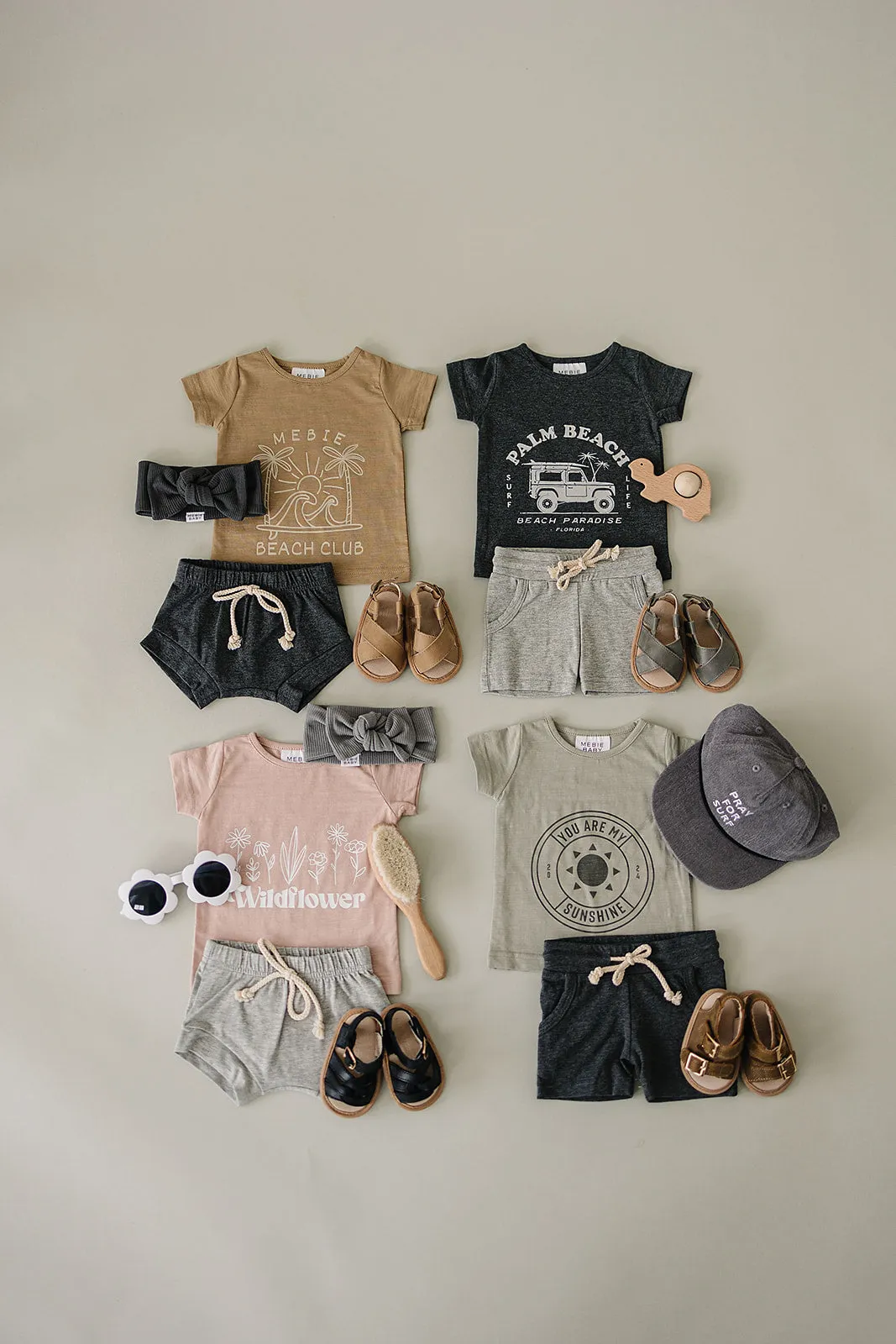 Heather Grey Cotton Shorts