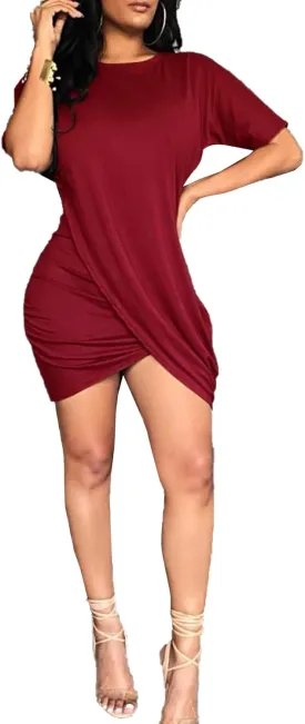 LKOUS Women's Summer Elegant Bowknot Sleeveless Ruffle Bodycon Midi Dress Plus Size S-3XL