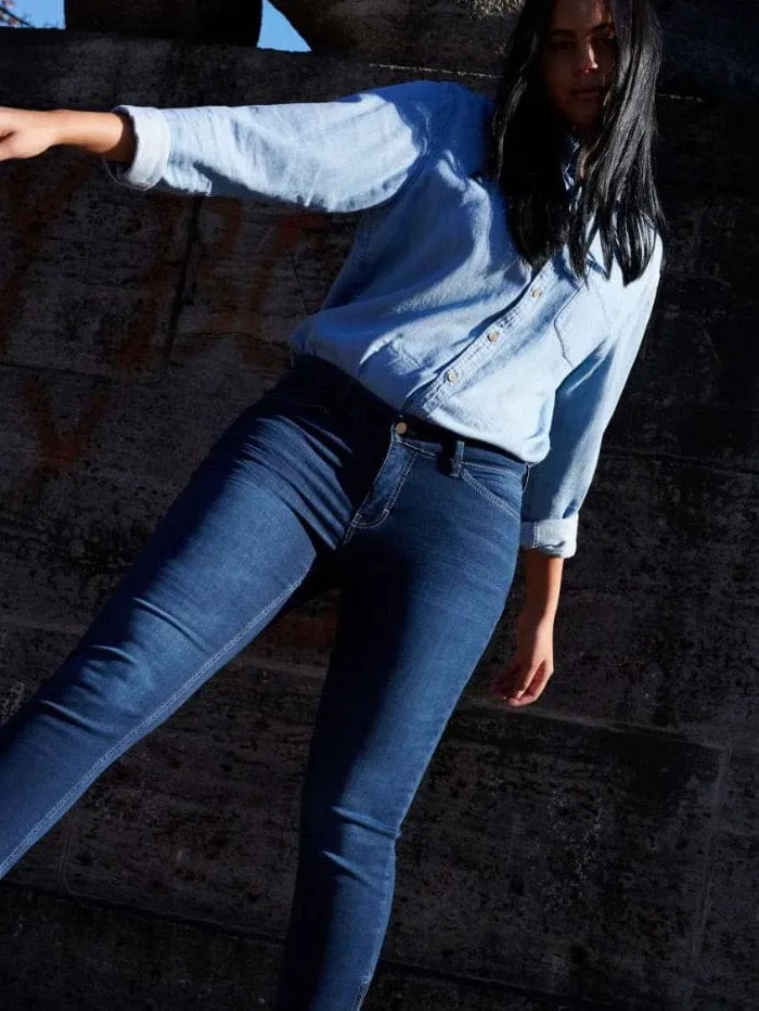 Mac Dream M Chic Summer Jeans 5471 0355L D853 Dark Used Blue