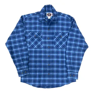 Mens Flannel Button Shirt - Bluebird