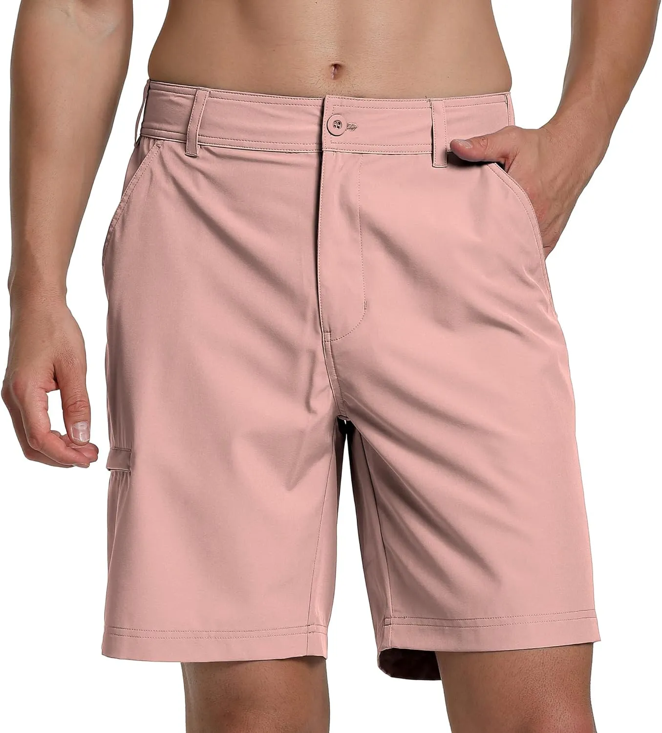 Men's Lightweight 9" Golf Shorts Quick Dry Stretch Hybrid Shorts