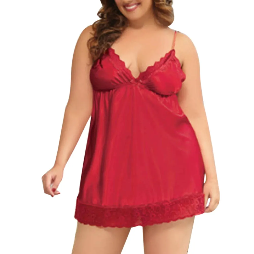 Plus Size 4XL 5XL 6XL Night Dress Nightgown