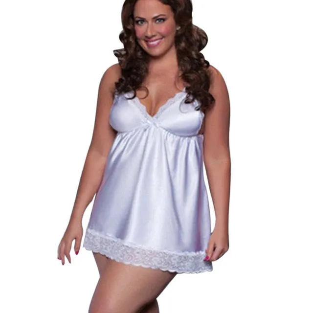 Plus Size 4XL 5XL 6XL Night Dress Nightgown