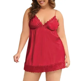 Plus Size 4XL 5XL 6XL Night Dress Nightgown