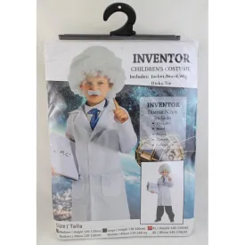 Scientist Lab Coat, Wig and Mo - Child's