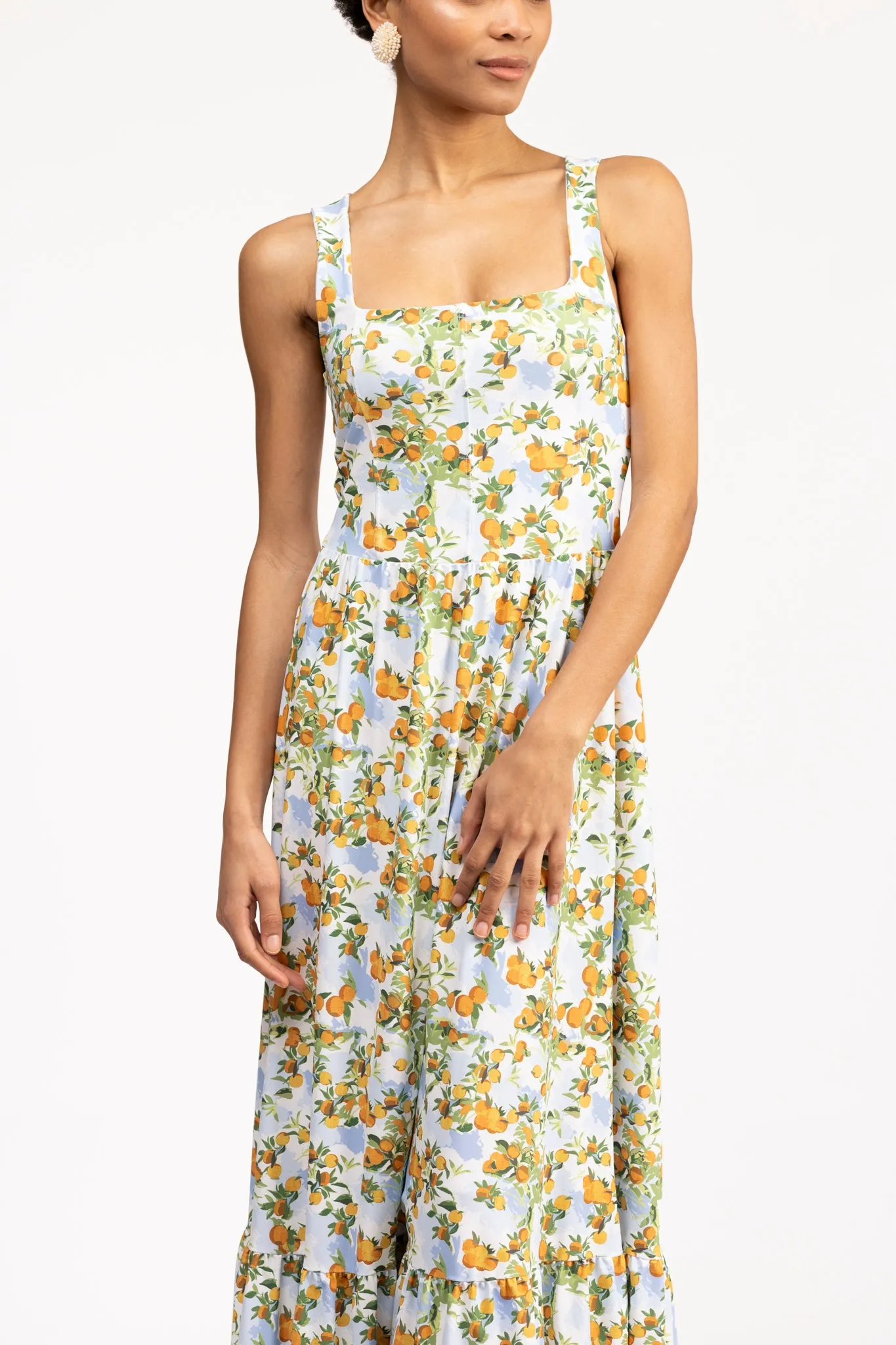The Bernadette Dress - Tangerine Terrace