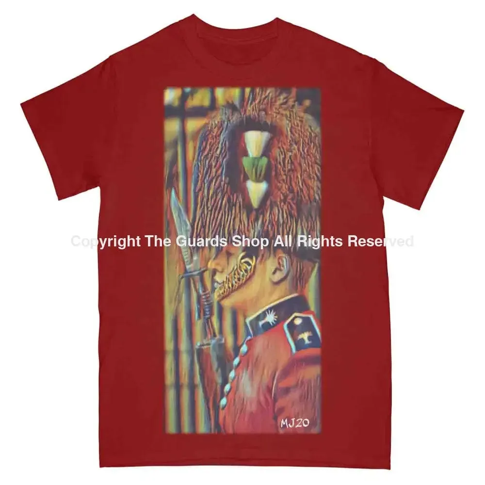 WELSH GUARDS CEREMONIAL On Parade Art Printed T-Shirt