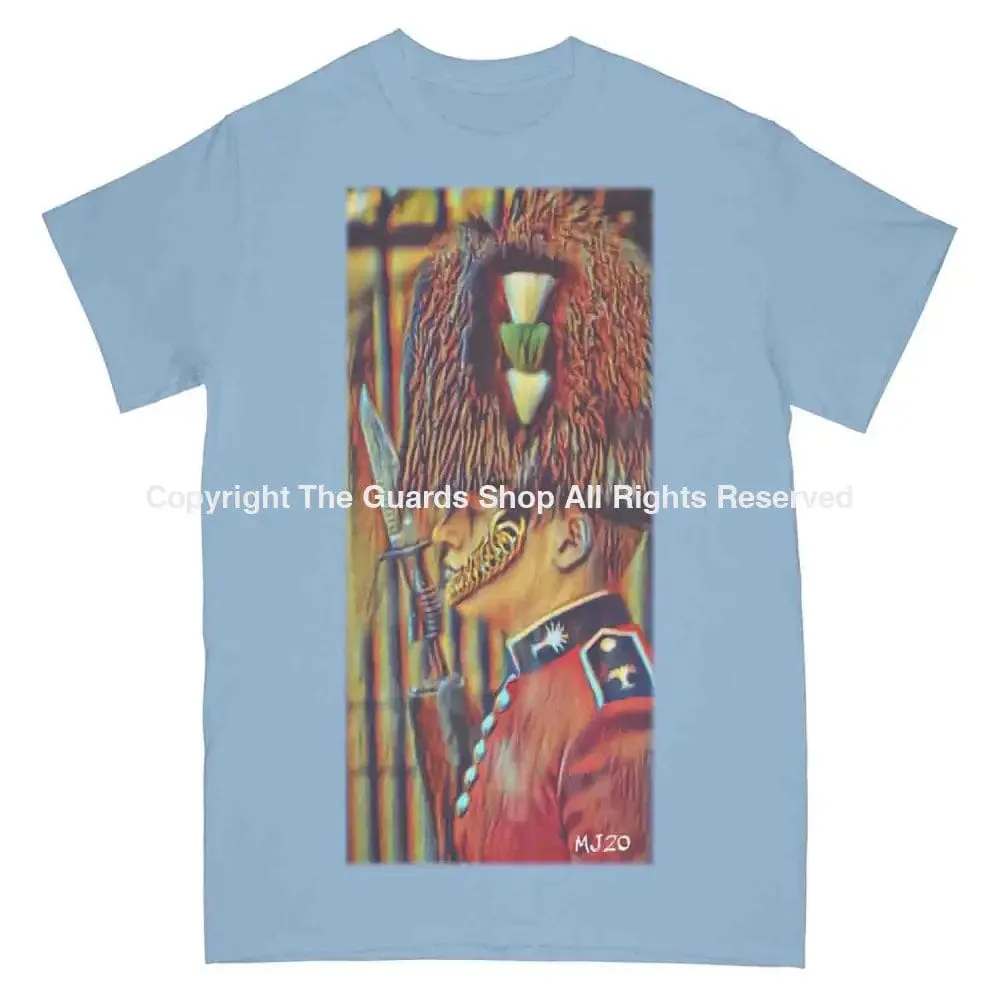 WELSH GUARDS CEREMONIAL On Parade Art Printed T-Shirt