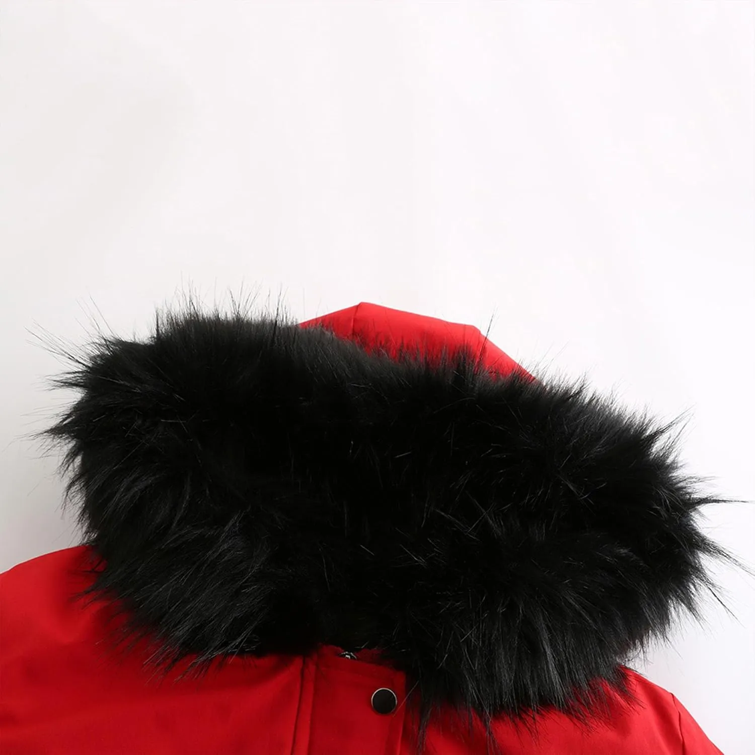 Women's Winter Coats Safari Parkas Fur Hooded Sherpa Lined Parka Coat Warm Thicken Anoraks Fleece Jacket
