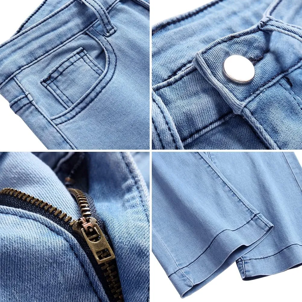YUZIBAO Baggy Jeans for Women High Waisted Straight Wide Leg Jeans Y2K Boyfriend Stretch Denim Pants